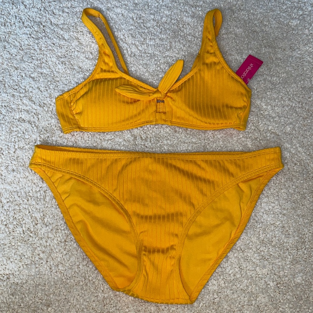 Target Yellow Ribbed Bikini